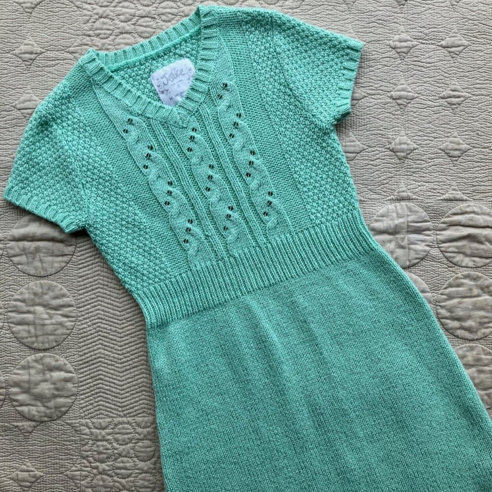 Beautiful Justice Knit Dress Mint-Colored, Sz 8